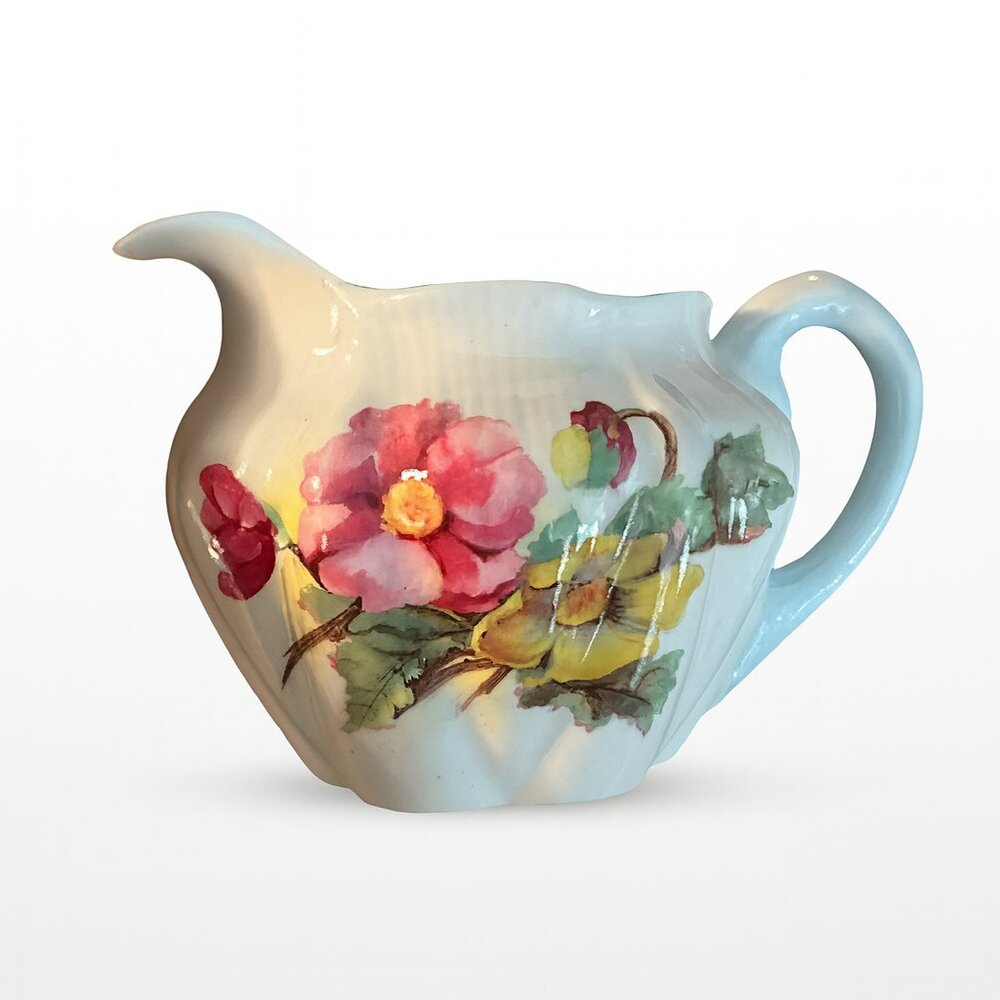 Vintage Shelley Fine Bone China Creamer – Pink & Yellow Floral